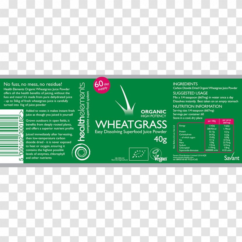 Brand Wheatgrass Health Font Transparent PNG