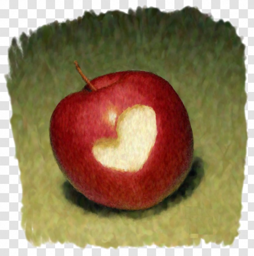Heart Apple - Love - Bitten A Heart-shaped Transparent PNG