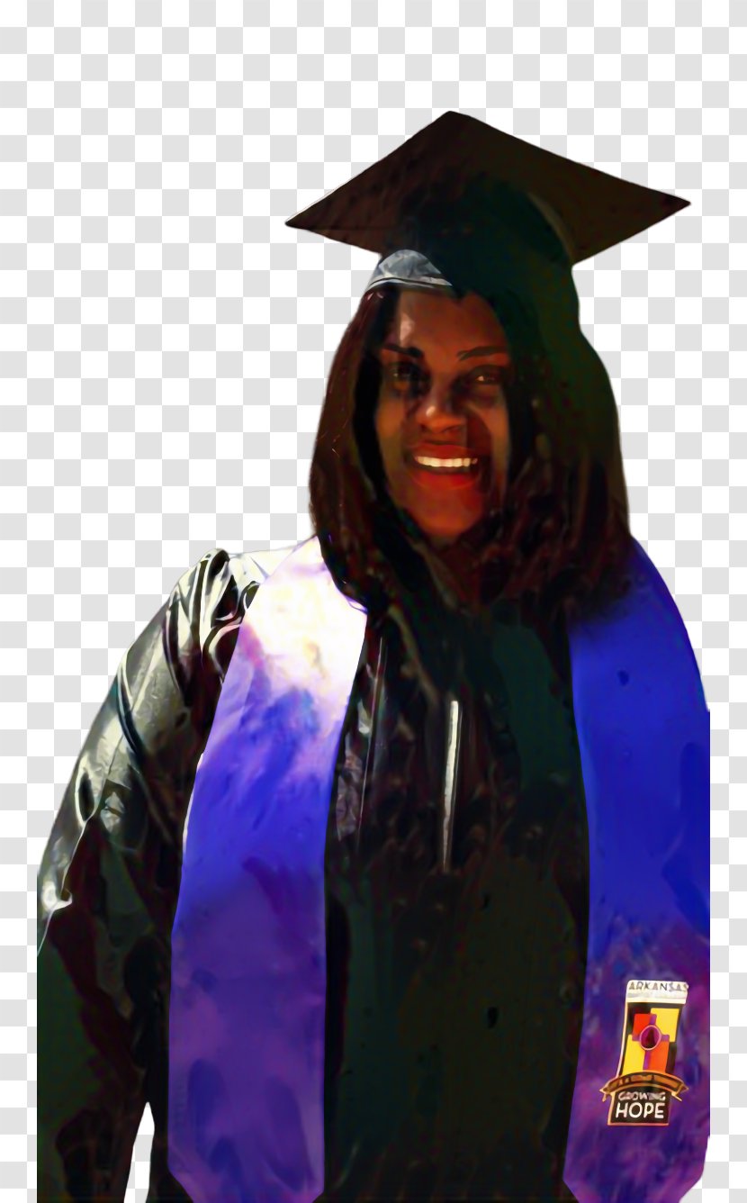 Square Academic Cap Academician Graduation Ceremony Doctor Of Philosophy Purple - Outerwear Transparent PNG