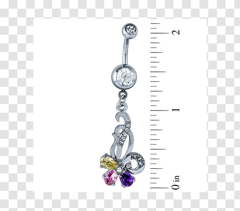 Earring Charms & Pendants Body Jewellery Silver Transparent PNG