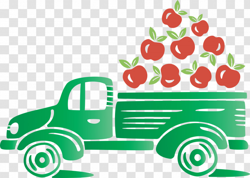 Apple Truck Autumn Fruit Transparent PNG