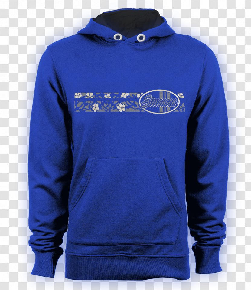 Hoodie T-shirt Clothing Sweater Top - Electric Blue Transparent PNG