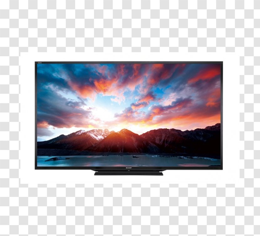 LED-backlit LCD Sharp Corporation AQUOS P8000U High-definition Television CFG6022E - Screen - Nicam Transparent PNG