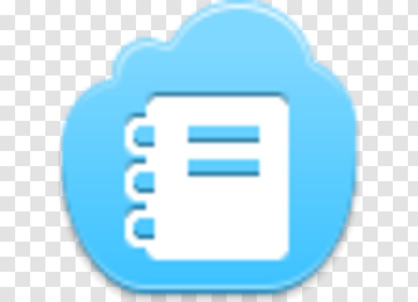 Clip Art Image - Azure - Notepad Icon Transparent PNG