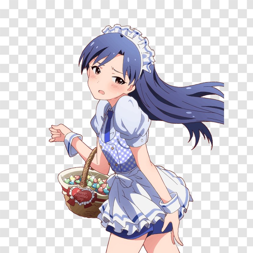 Chihaya Kisaragi The Idolmaster: Million Live! THE IDOLM@STER (M@STER VERSION -REMIX-) Maid Character - Heart - Cheveux Transparent PNG