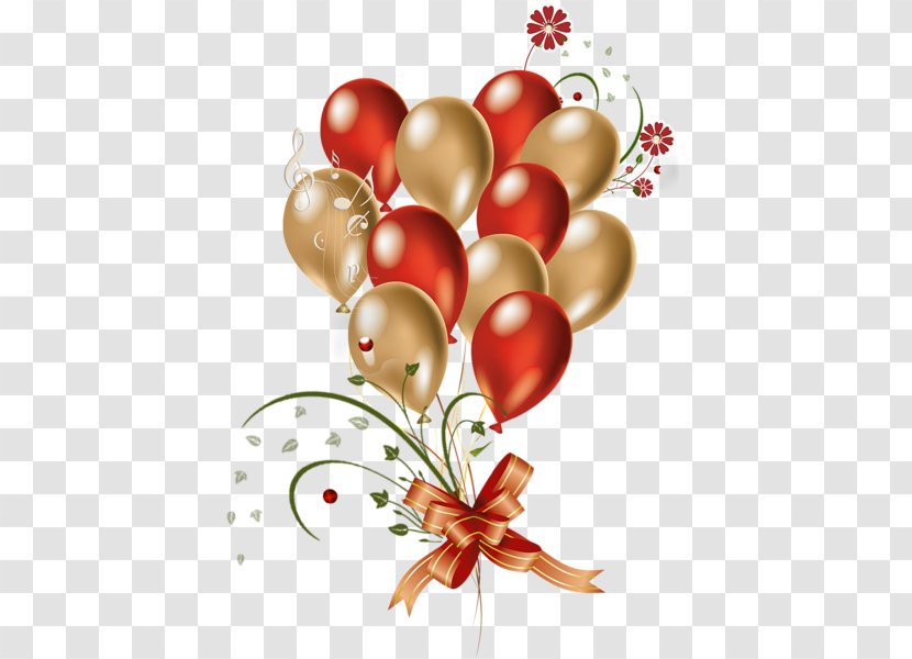 Balloon Gold Red Clip Art - Festival Creative Transparent PNG