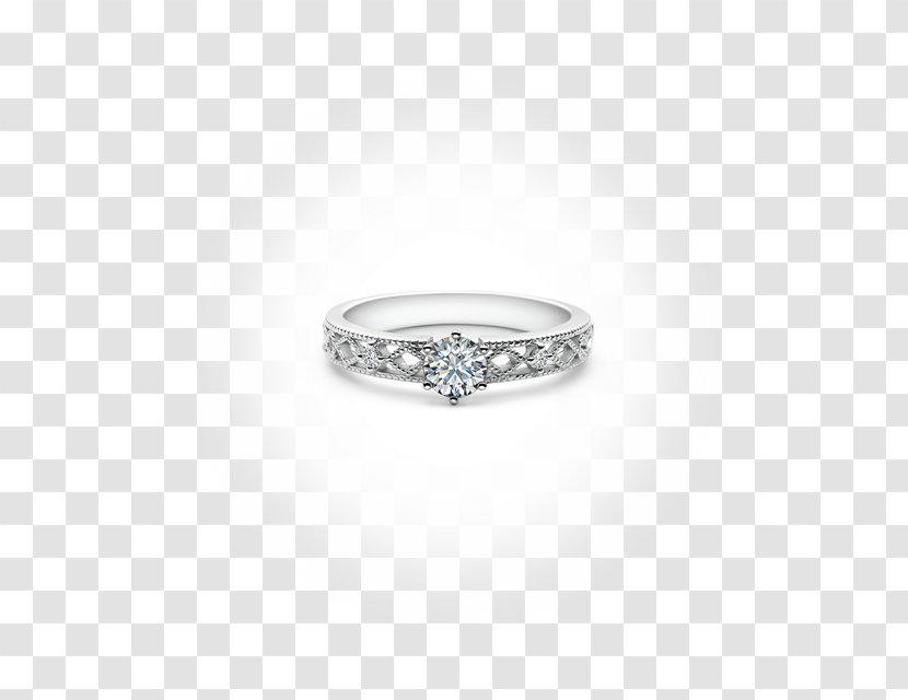Body Jewellery Silver Wedding Ring Diamond - Fashion Accessory Transparent PNG