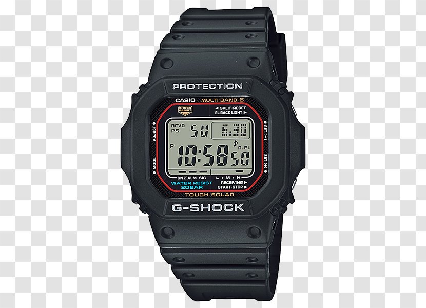 G-Shock GWM5610 Watch Radio Clock Tough Solar Transparent PNG