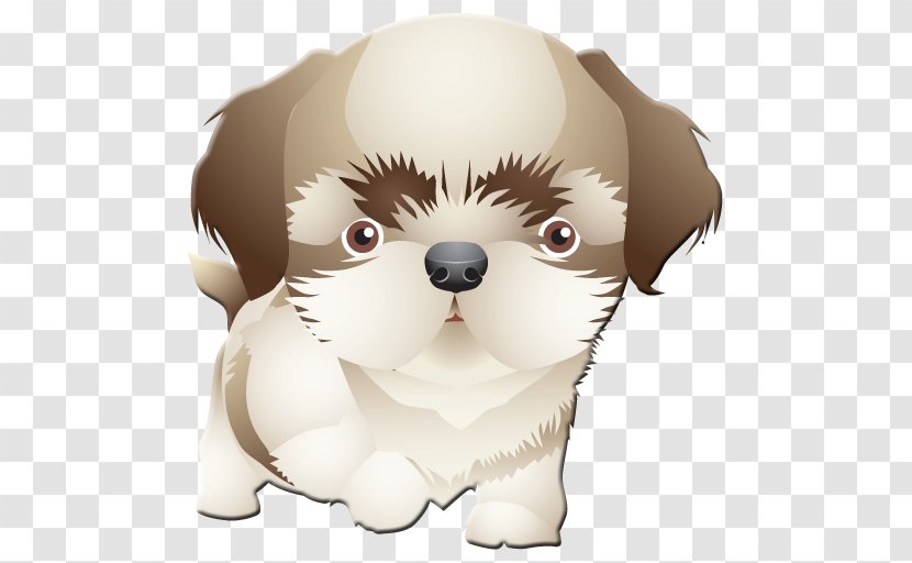 Puppy Dog Breed Shih Tzu Drawing Clip Art - Like Mammal Transparent PNG