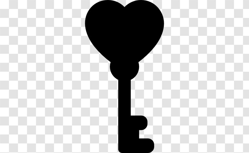 Clip Art - Heart - Black And White Transparent PNG