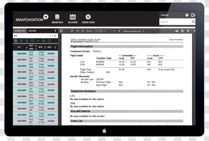 Computer Program Aviation Airline Web Portal Flight Attendant - Cabin Crew Transparent PNG