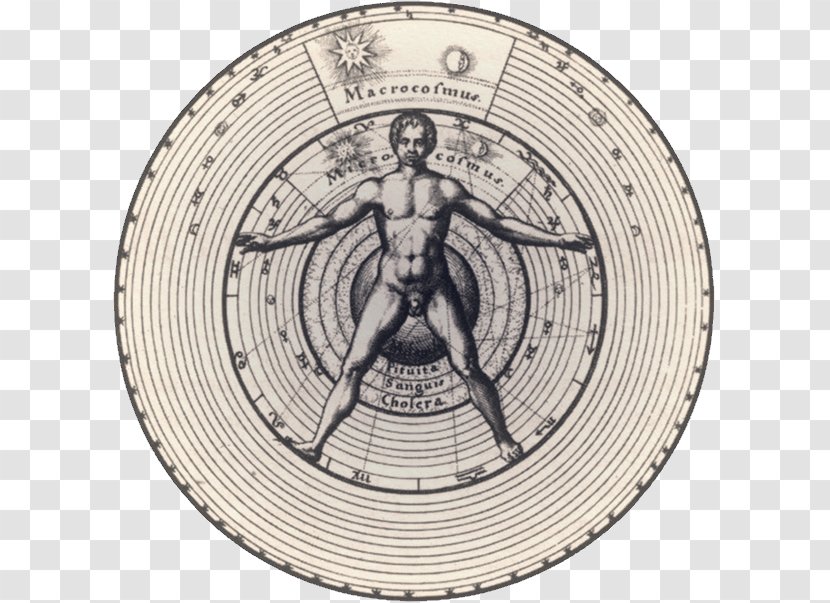 Vitruvian Man Macrocosm And Microcosm Utriusque Cosmi Historia Renaissance World - Writer - Paracelsus Transparent PNG