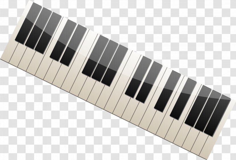 Digital Piano Musical Keyboard Electric Electronic Pianet - Instrument - Key Vector Transparent PNG