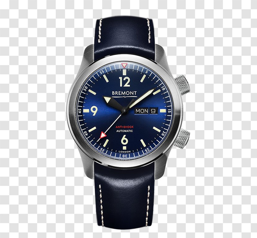 Lockheed U-2 Bremont Watch Company Aurum House Strap - Electric Blue - Leather Gold Chain Michael Transparent PNG