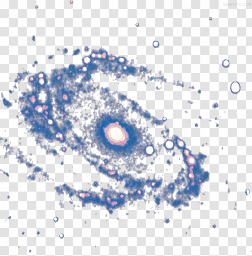 Spiral Galaxy Milky Way Interstellar Cloud - Text Transparent PNG