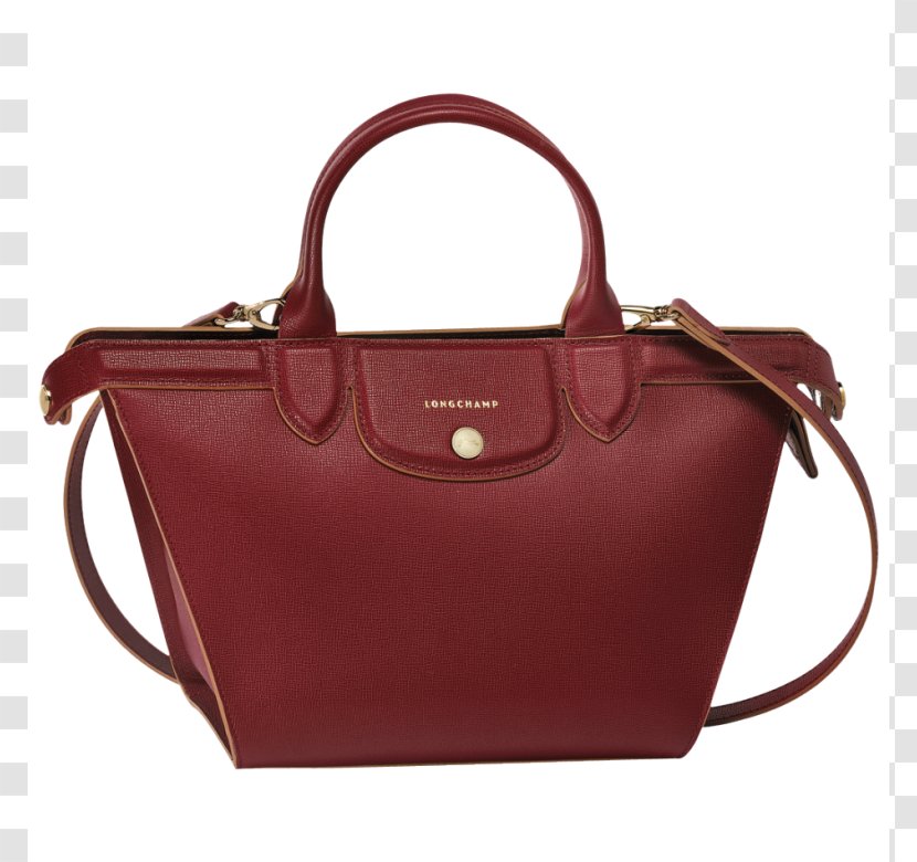 Pliage Handbag Longchamp Leather - Red - Bag Transparent PNG