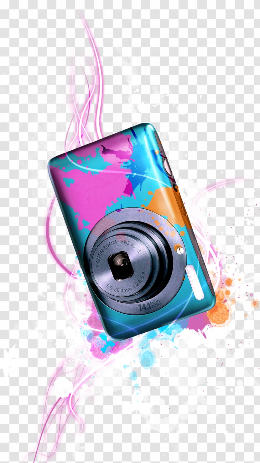 Poster Camera Canon Photography - Digital Data - Colorful Transparent PNG