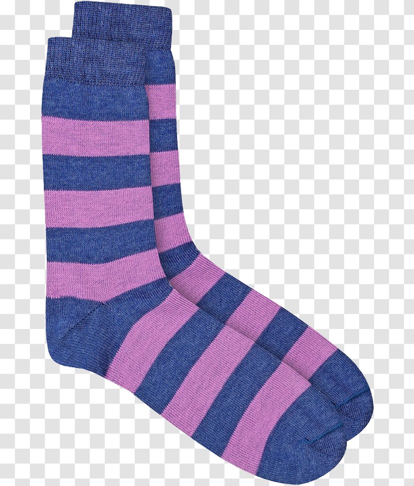 Sock - Violet - Socks Image Transparent PNG