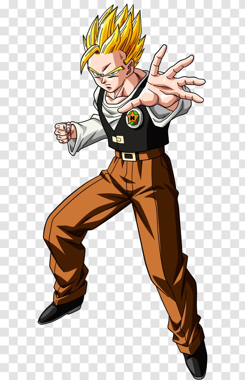 Gohan Goku Trunks Majin Buu Goten - Watercolor Transparent PNG