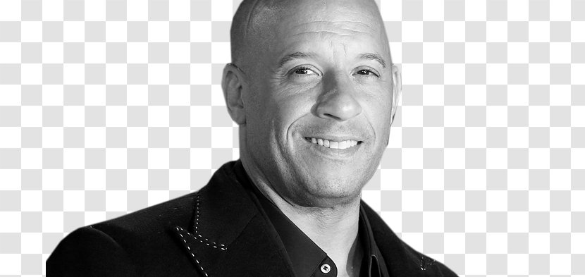 Vin Diesel Dominic Toretto Fast & Furious The And Black White - Celebrity Transparent PNG