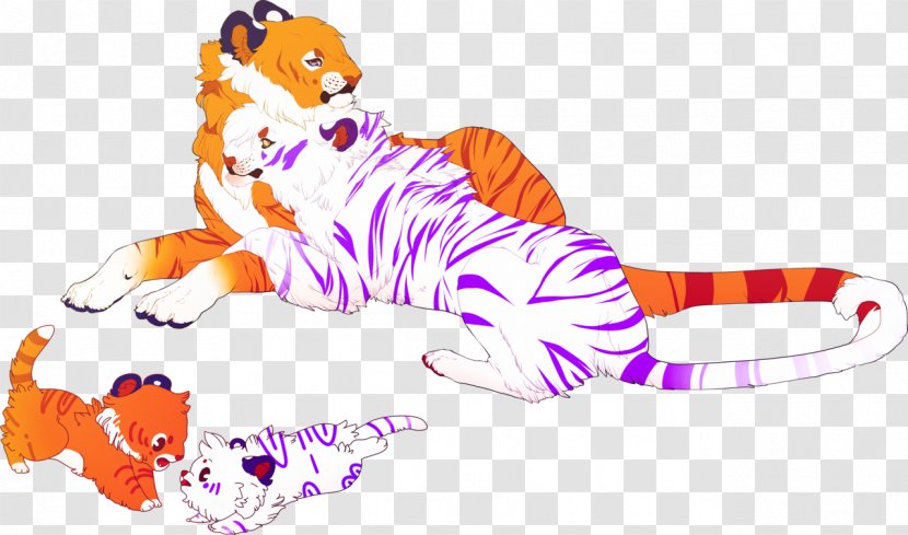 Whiskers Tiger Cat Clip Art - Vertebrate Transparent PNG