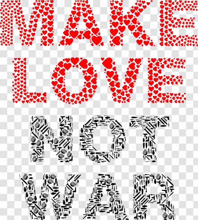 T-shirt Make Love, Not War Zazzle Peace - Cartoon - Symbol Transparent PNG