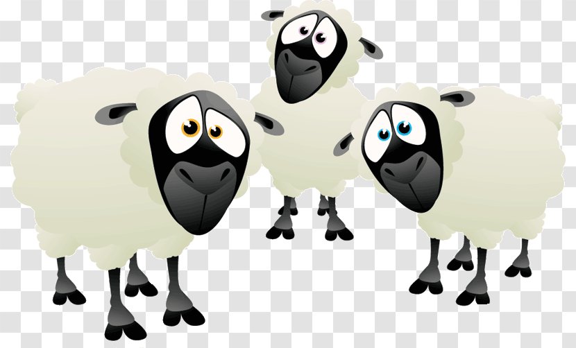 Scottish Blackface Cartoon Herd - Cow Goat Family - Sheep BlACK Transparent PNG