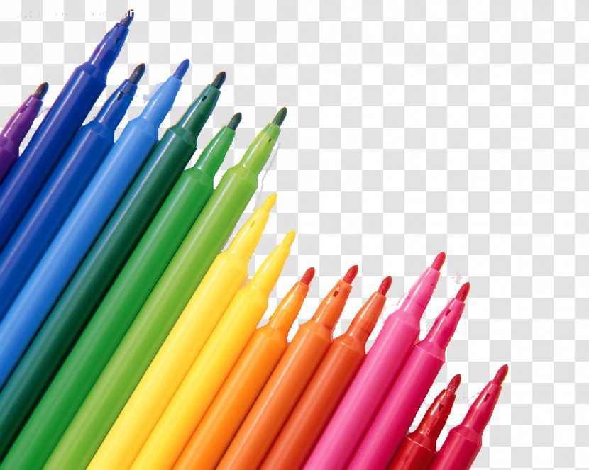 Watercolor Painting Paper Colored Pencil - Pen Transparent PNG