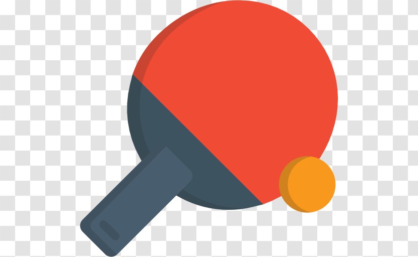 Ping Pong Paddles & Sets Racket Sporting Goods Circle - Orange Transparent PNG