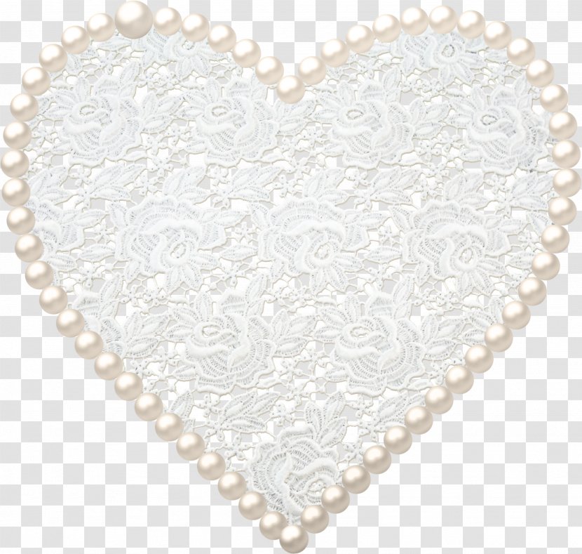 Pearl Necklace - Lace Transparent PNG