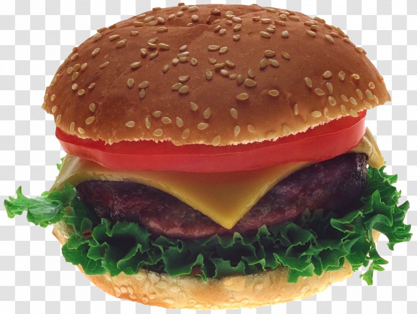 Cheeseburger Veggie Burger Fast Food Whopper Hamburger - Dish - Clipart Transparent PNG