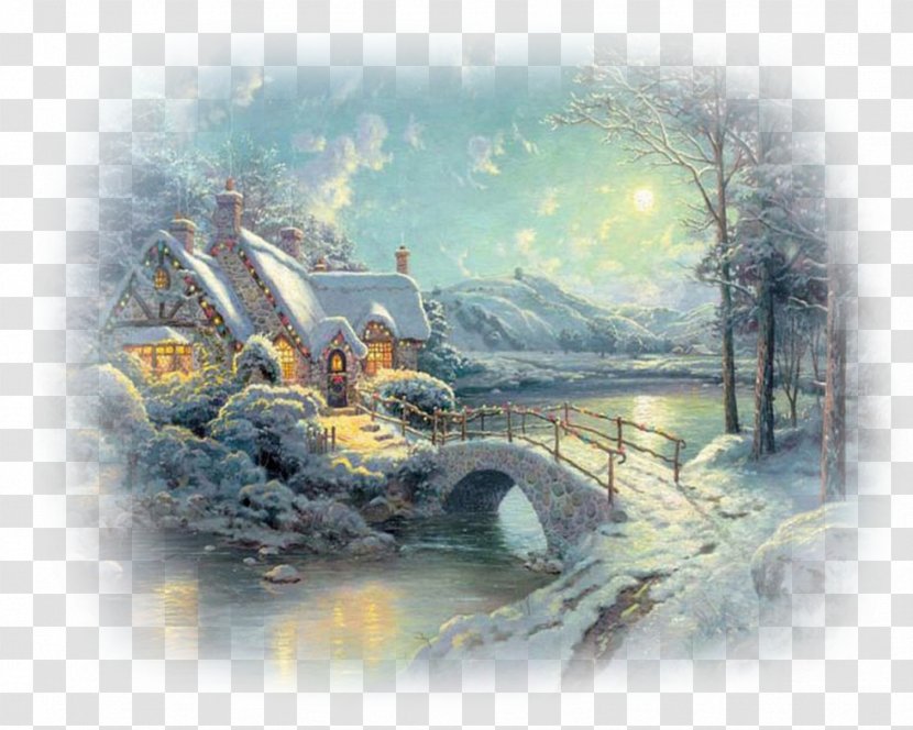 YouTube Christmas Painting Artist - Thomas Kinkade - Youtube Transparent PNG