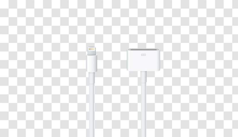 Apple Lightning To 30-pin Adapter Electronics - Technology - Data Cable Transparent PNG