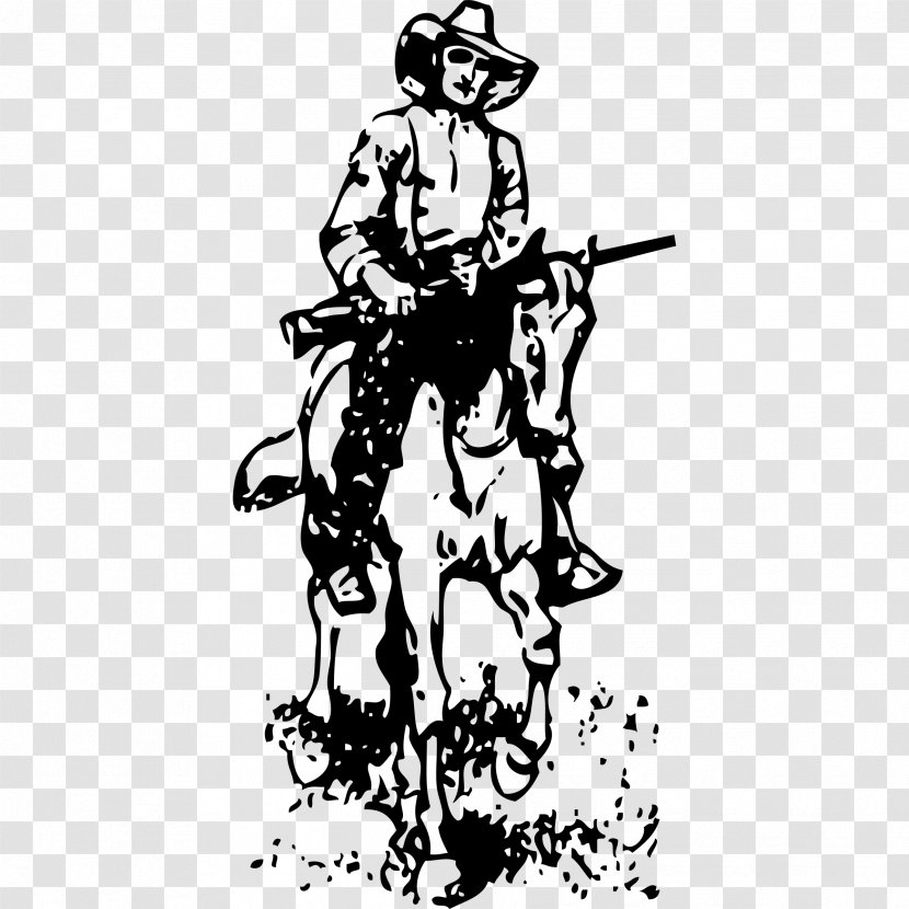 American Frontier Drawing Western Clip Art - Visual Arts - Cowboy Horse Transparent PNG