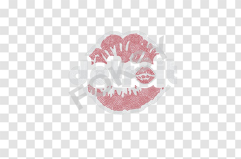 Pink M Font - Bling Kisses Transparent PNG