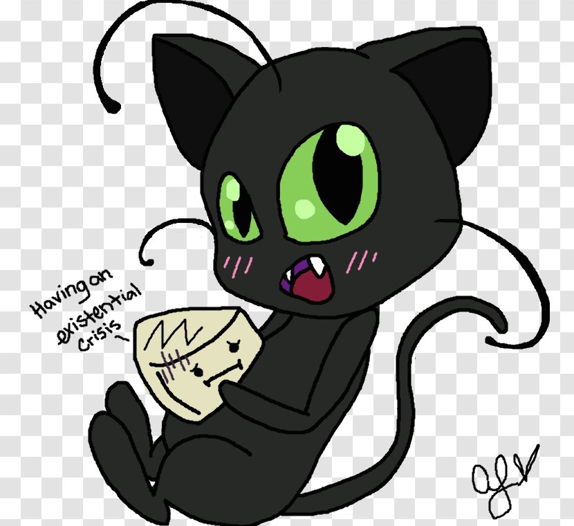 Black Cat Plagg Whiskers Kitten Camembert Transparent PNG