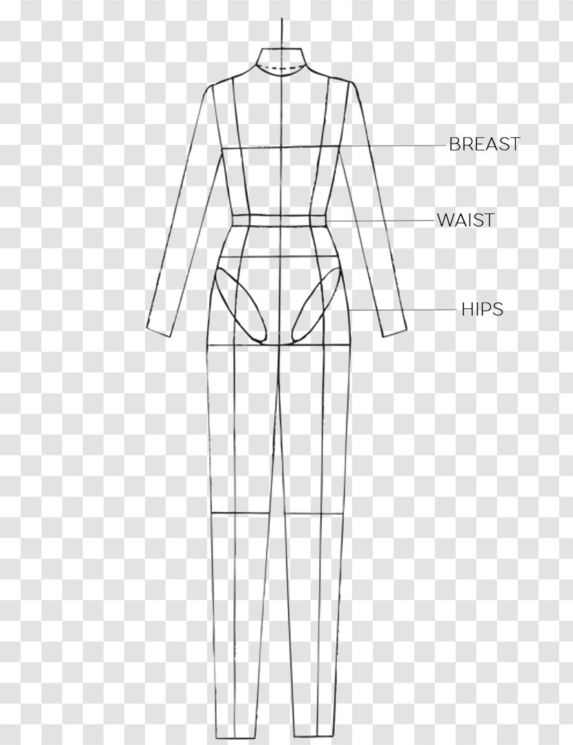 Sketch Drawing Croquis Pattern Image - Day Dress - Fashion Illustration Transparent PNG