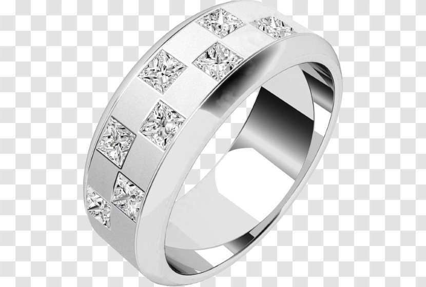 Wedding Ring Diamond Engagement Platinum - Body Jewellery Transparent PNG
