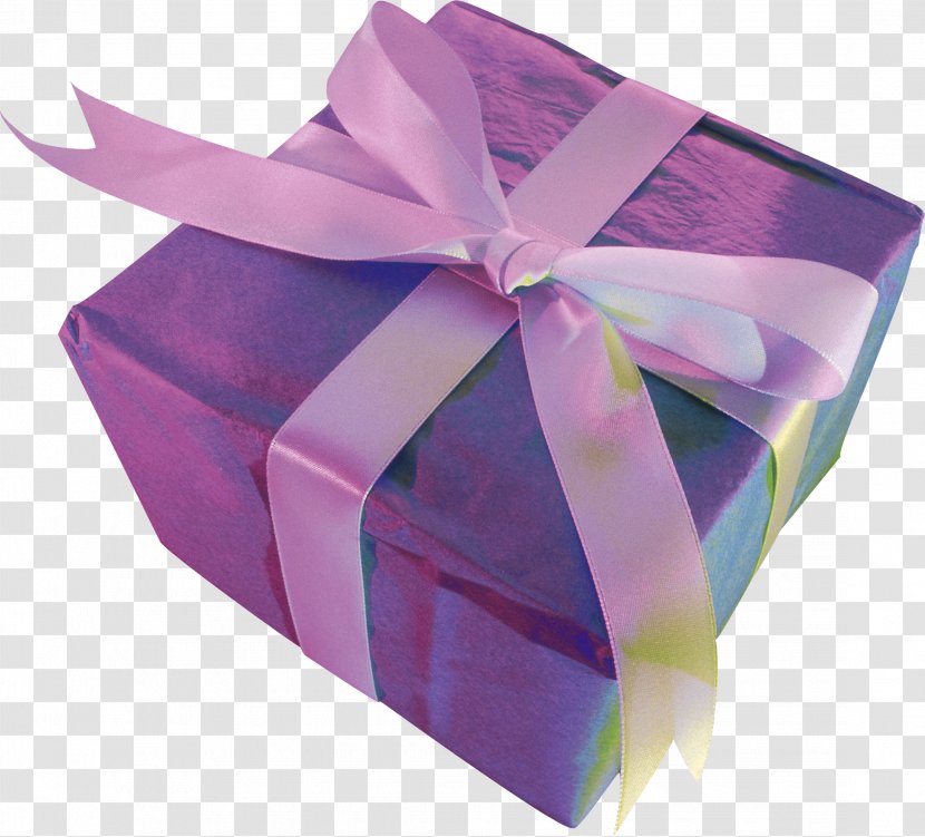 Gift Box Violet Lilac - Centerblog - Present Transparent PNG