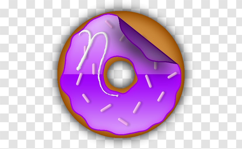 Doughnut Computer Network Icon - Violet - Cookies Transparent PNG