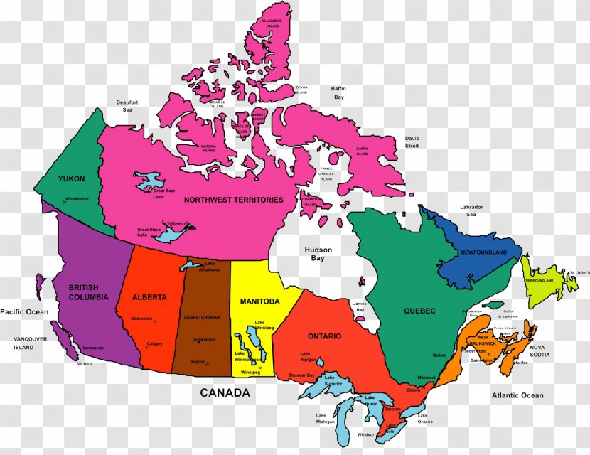 Canada World Map Mapa Polityczna Clip Art Transparent PNG