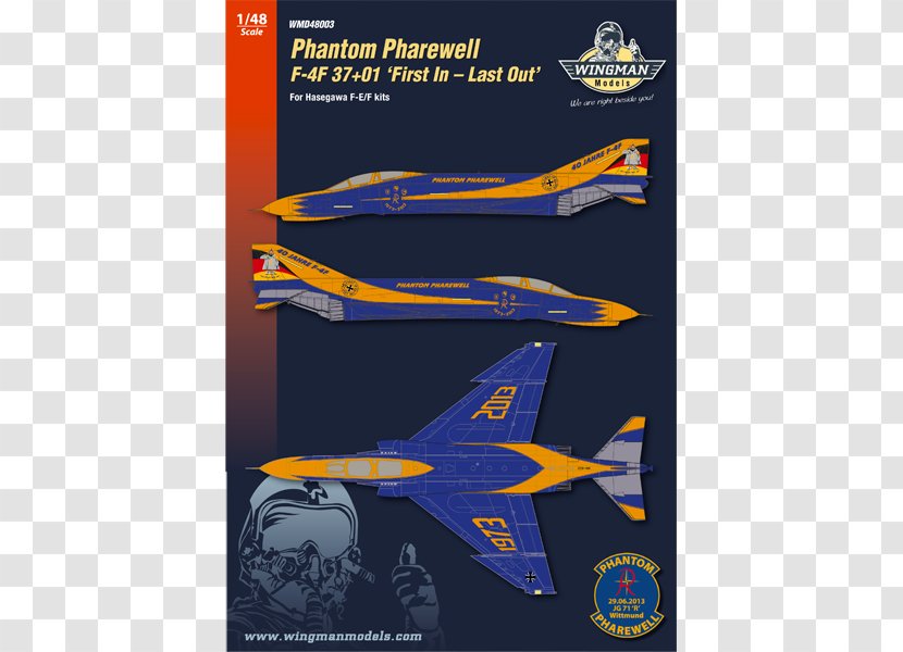 McDonnell Douglas F-4 Phantom II F-4F Airplane Decal - Scale Transparent PNG
