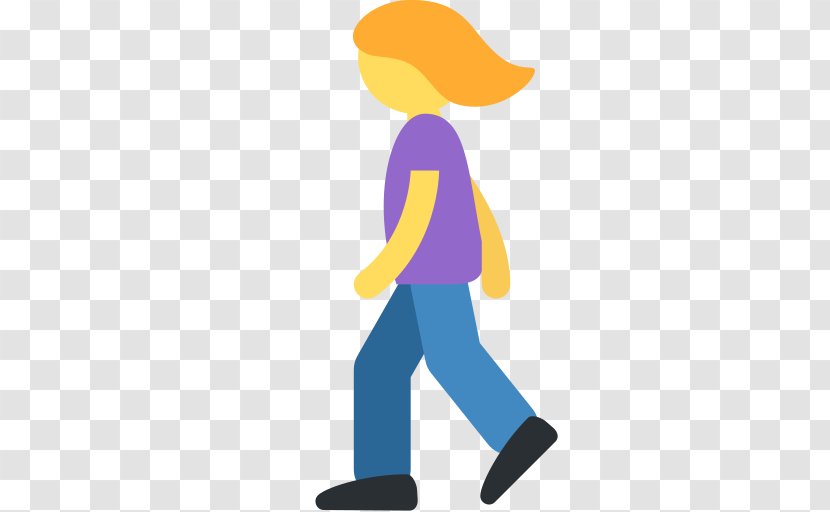 Emojipedia Walking Day Woman - Human Behavior - Emoji Transparent PNG