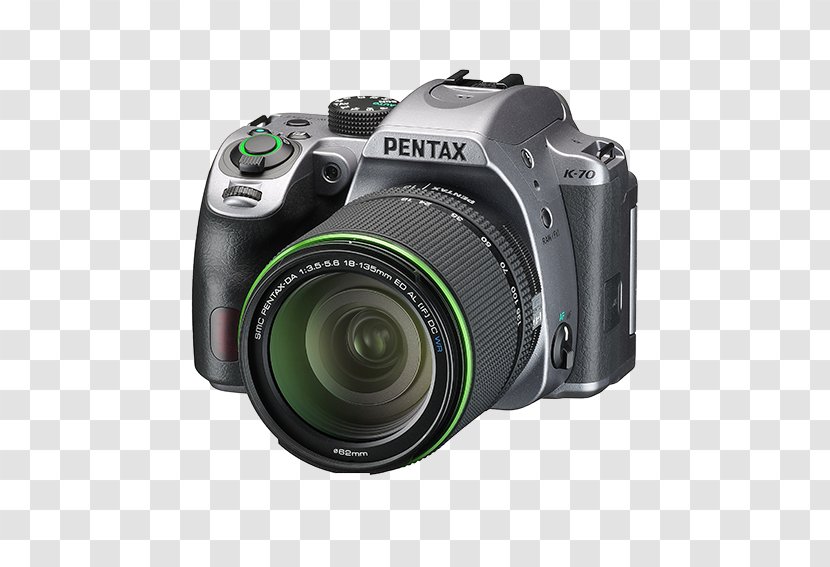 Canon EF-S 18–135mm Lens Digital SLR Camera Pentax K-70 24.0 MP - SilverDA 18-135mm WR LensCamera Transparent PNG