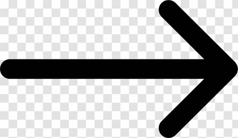 Arrow - Black And White - Symbol Transparent PNG