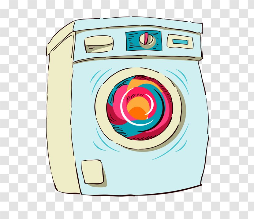 Cleaning Drawing Cartoon - Washing Machine Transparent PNG