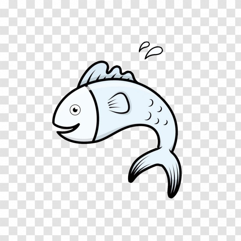 Cartoon Fish Royalty-free Clip Art - Fictional Character - Jump Transparent PNG