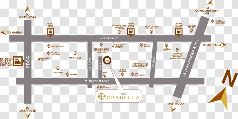 The Orabella DMCI Homes Condominium Mandaluyong Pasay - Diagram - Philippine Map Transparent PNG