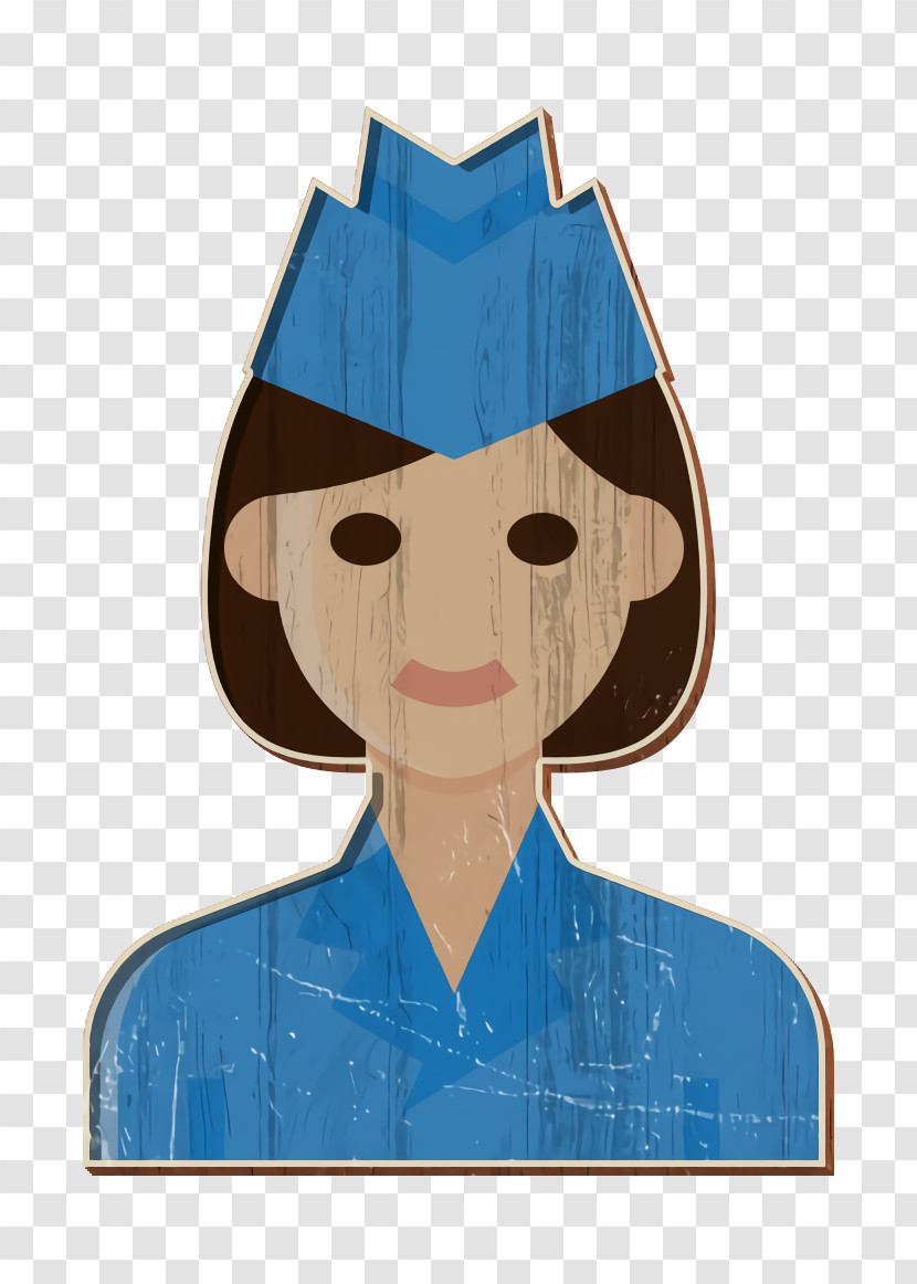 Air Hostess Icon Stewardess Icon Occupation Woman Icon Transparent PNG