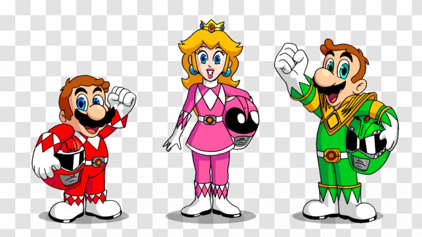 Mario Bros. Luigi Princess Peach Red Ranger Clip Art - Bros Transparent PNG